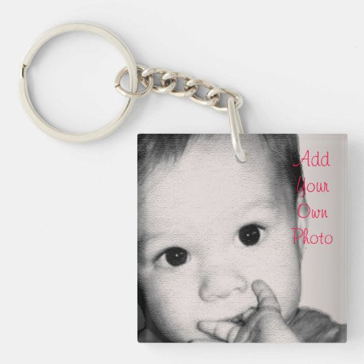 お母さんのカスタムな写真Fobのための完全なギフト- キーホルダー (正面)