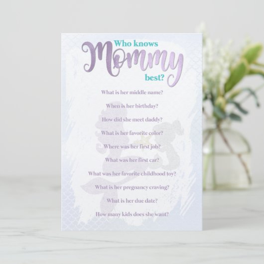 お母さんのカードを知っている人魚の赤最高のんシャワー 招待状 (スタンド正面)