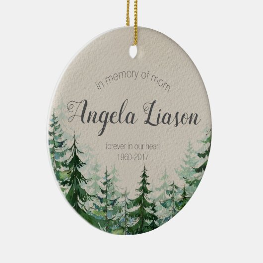 お母さんのクリスマスのオーナメントを記念して セラミックオーナメント (右)