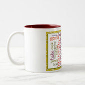 お母さんのコラージュ ツートーンマグカップ (左)