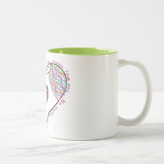 お母さんのコーヒーか茶マグ ツートーンマグカップ (右)