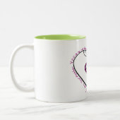 お母さんのコーヒーか茶マグ ツートーンマグカップ (左)