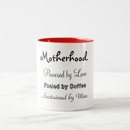 お母さんのコーヒー・マグ ツートーンマグカップ (中央)