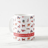 お母さんのコーヒ最高のーマグにクリスマス コーヒーマグカップ (正面左)