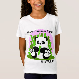 お母さんのサマーキャンプのパンダ Tシャツ