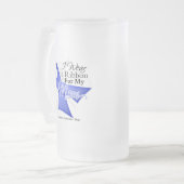 お母さんのタマキビのリボン-胃癌 フロストグラスビールジョッキ (正面左)