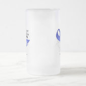 お母さんのタマキビのリボン-胃癌 フロストグラスビールジョッキ (中央)