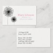 お母さんのテレホンカード花の花のモダンのシンプル コーリングカード (正面/裏面)