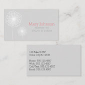 お母さんのテレホンカード花の花のモダンのシンプル コーリングカード (正面/裏面)