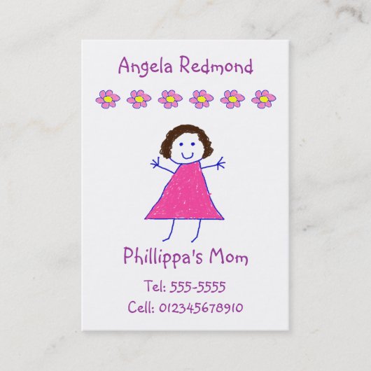 お母さんのテレホンカード コーリングカード (正面)