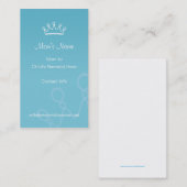 お母さんのテレホンカード-青い王冠 コーリングカード (正面/裏面)