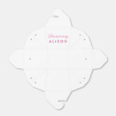 お母さんのテントの好意ボックスを見る – ピンクの白 フェイバーボックス (折り畳みなし)