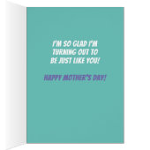 お母さんのデイカードみたいに可愛いラマ (内側 (右))