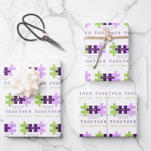 お母さんのデイラッピング紙 ラッピングペーパーシート (正面)