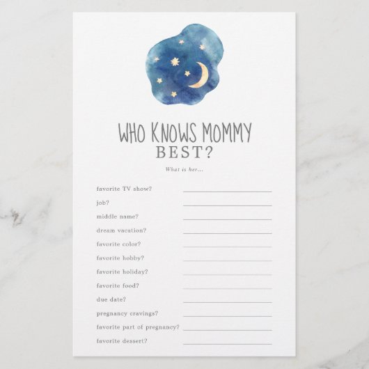 お母さんのトライビアゲームを知る最高の月星 チラシ (正面)