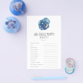 お母さんのトライビアゲームを知る最高の月星 チラシ (シングル)