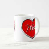 お母さんのハートのマグ コーヒーマグカップ (正面右)