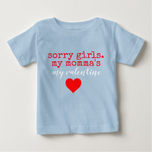 お母さんのバレンタイン ベビーTシャツ