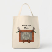 お母さんのパーソナライズな写真のトンボのトートバック愛して下さい トートバッグ (正面)