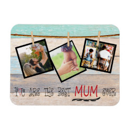 お母さんのフォトコラージュを作成する マグネット