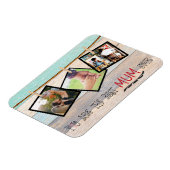 お母さんのフォトコラージュを作成する マグネット (左側)