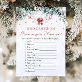 お母さんのフレーズを仕上げることができるサンタ赤ちゃんシャワー 招待状