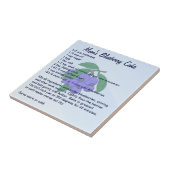 お母さんのブルーベリーのケーキ タイル (側面)