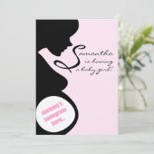 お母さんのベビーシャワーの招待状の期待 招待状 (スタンド正面)