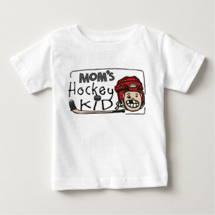 お母さんのホッケーの子供 ベビーTシャツ
