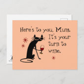 お母さんのワインパンの番だ シーズンポストカード (正面/裏面)