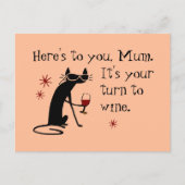 お母さんのワインパンの番だ シーズンポストカード (正面)