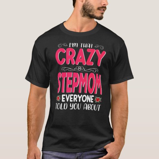 お母さんの事熱狂するを言われた義理の母さんだ」 Tシャツ (正面)