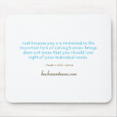 お母さんの信念のマウスパッド マウスパッド (正面)