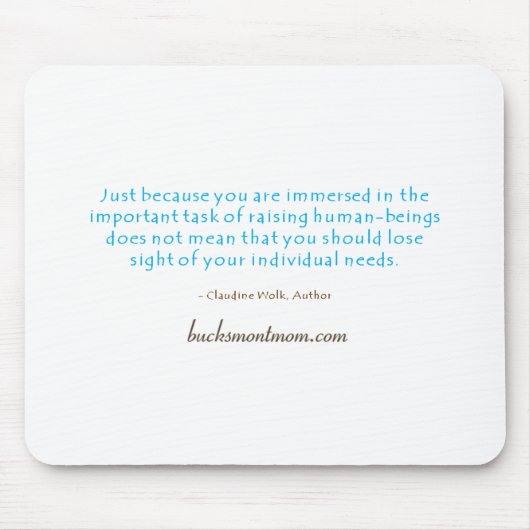 お母さんの信念のマウスパッド マウスパッド (正面)