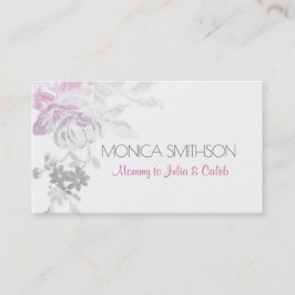 お母さんの個人的なテレホンカード花の花のピンク コーリングカード