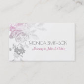 お母さんの個人的なテレホンカード花の花のピンク コーリングカード (正面)