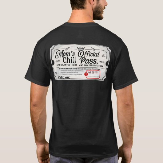 お母さんの公式のくつろぎパス Tシャツ (裏面)
