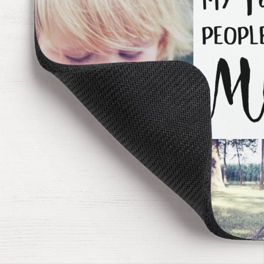 お母さんの写真のコラージュは私のお気に入りのな人々私をお母さんと電話します マウスパッド (コーナー)