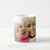 お母さんの写真のマグ愛して下さい コーヒーマグカップ (中央)