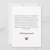 お母さんの初めての母の日 フォトコラージュ カード (裏面)