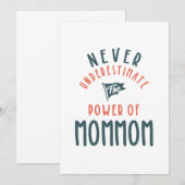 お母さんの力を過小評価しないで 招待状 (正面/裏面)