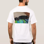 お母さんの友人犬 Tシャツ (裏面)