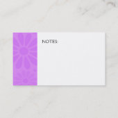 お母さんの名刺-ラベンダーの花 コーリングカード (裏面)