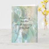 お母さんの命日カード カード (黄色い花)