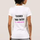 お母さんの堅い3枚のワイシャツのデザイン Tシャツ (裏面)