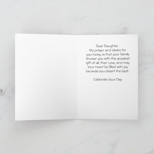 お母さんの娘のデイカード カード (内部)