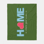 お母さんの家だよ フリースブランケット (正面)