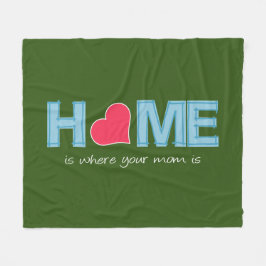 お母さんの家だよ フリースブランケット