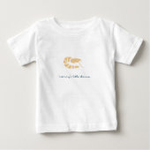 お母さんの小さいエビ ベビーTシャツ (正面)