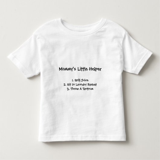 お母さんの小さい助手のワイシャツ トドラーTシャツ (正面)